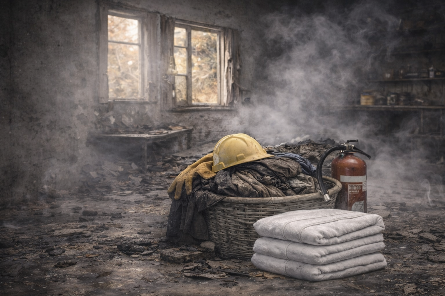 Traitement des vêtements sinistrés